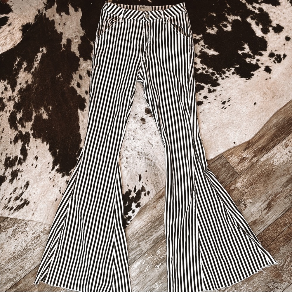 Striped bell bottoms